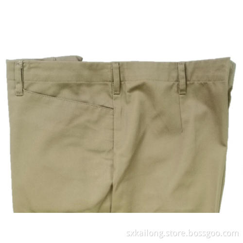 Dam bomull twill casual byxor passar byxor